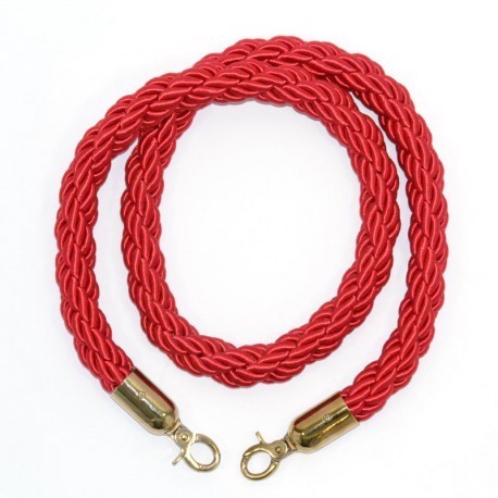 Rajausköysi punainen/kulta punottu