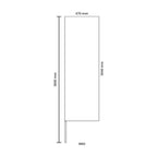 Mainoslippu suora M60