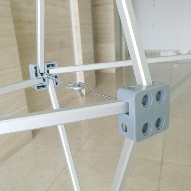 Pop up - messuseinä 3 x 2.25 m suora, nopea kasata. mainosseinä