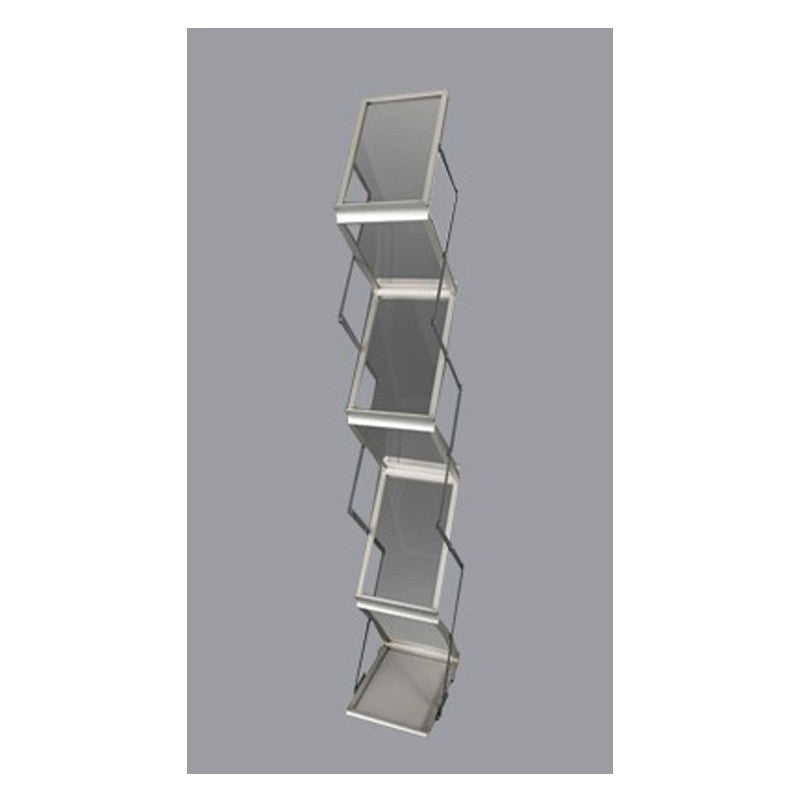 A4 Esiteteline ZIG ZAG Alumiini