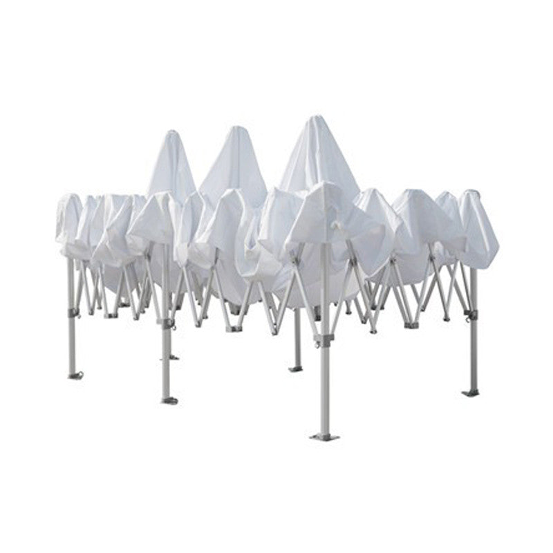 Pop up teltta 4x8m, 50mm alumiinirunko, nopea kasata, uv-suojattu. Toriteltta / näyttelyteltta / pikateltta / markkinateltta