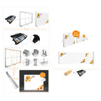 LED Messuseinä 3x2 m – Valaistu messuseinä tapahtumiin