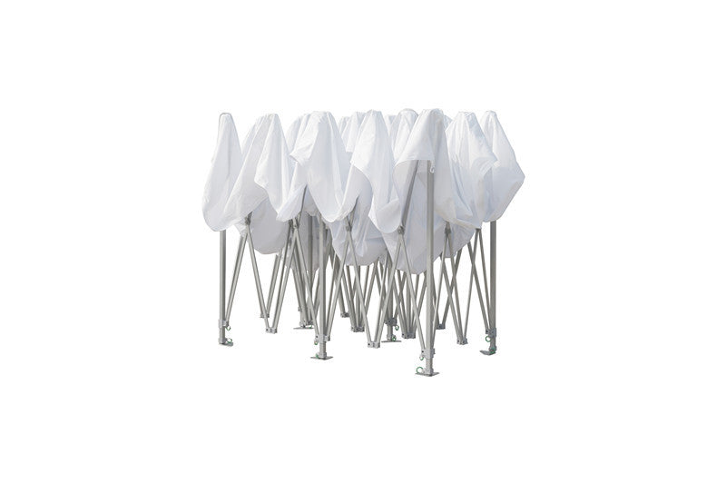 Pop up teltta 4x8m, 50mm alumiinirunko, nopea kasata, uv-suojattu. Toriteltta / näyttelyteltta / pikateltta / markkinateltta