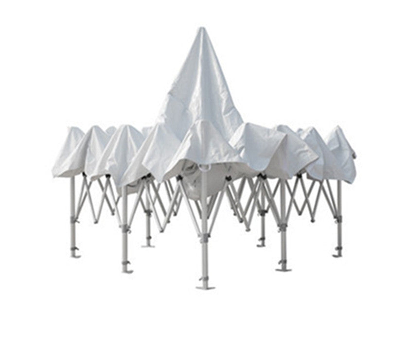 Pop up teltta 5x5m, 50mm alumiinirunko, nopea kasata, uv-suojattu. Toriteltta / näyttelyteltta / pikateltta / markkinateltta