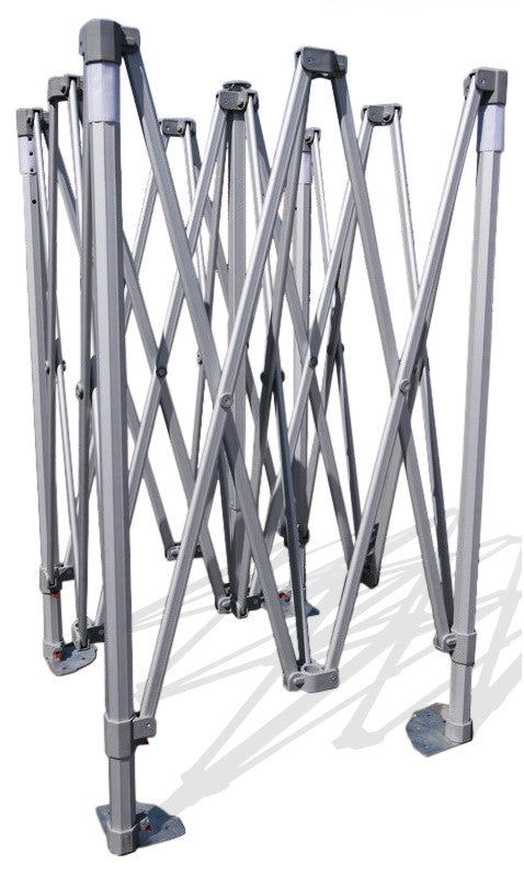 Pop up teltta 4x8m, 50mm alumiinirunko, nopea kasata, uv-suojattu. Toriteltta / näyttelyteltta / pikateltta / markkinateltta