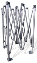 Pop up teltta 5x5m, 50mm alumiinirunko, nopea kasata, uv-suojattu. Toriteltta / näyttelyteltta / pikateltta / markkinateltta