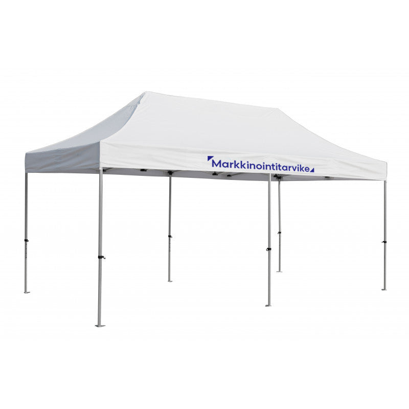 Pop up teltta 3x6m, 40mm alumiinirunko, nopea kasata, uv-suojattu. Toriteltta / näyttelyteltta / pikateltta / markkinateltta