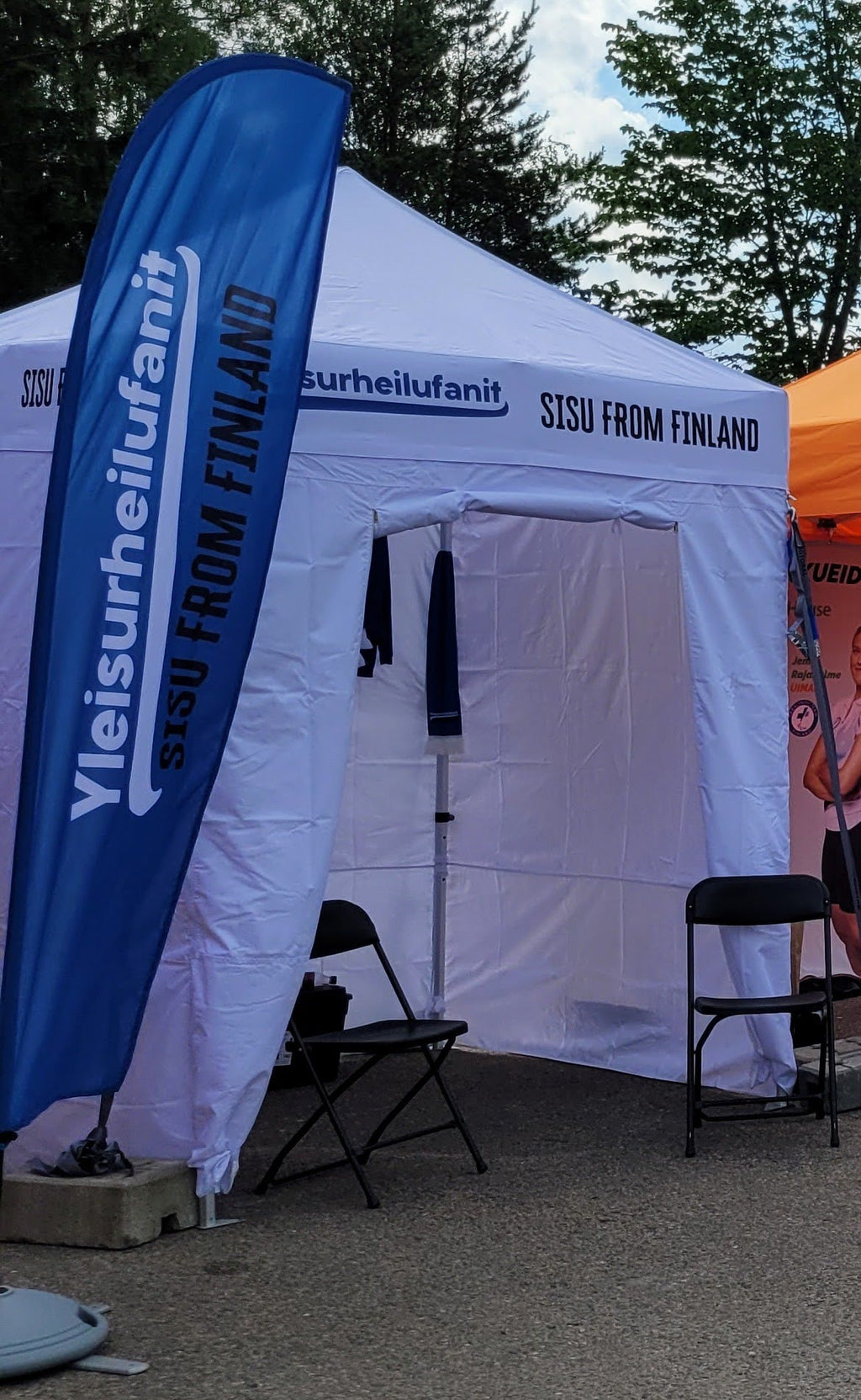 3x3m pop-up teltta koko teltan painatuksella