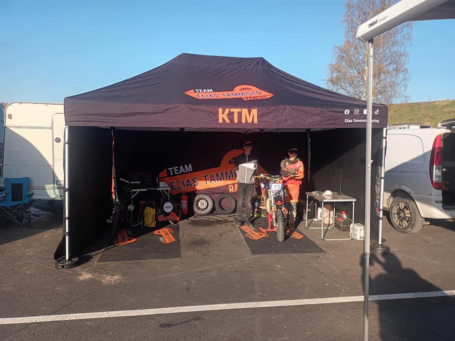 Pop up teltta 3x6m, 40mm alumiinirunko, nopea kasata, uv-suojattu. Toriteltta / näyttelyteltta / pikateltta / markkinateltta