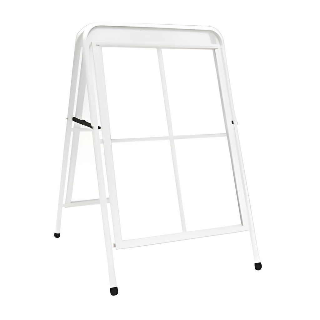 A-mainosteline Suora 22 mm Valkoinen