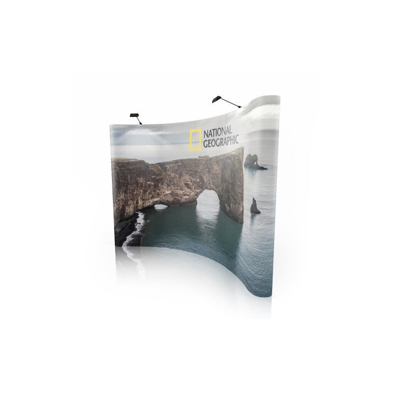 Messuseinä 4x3 Kaareva