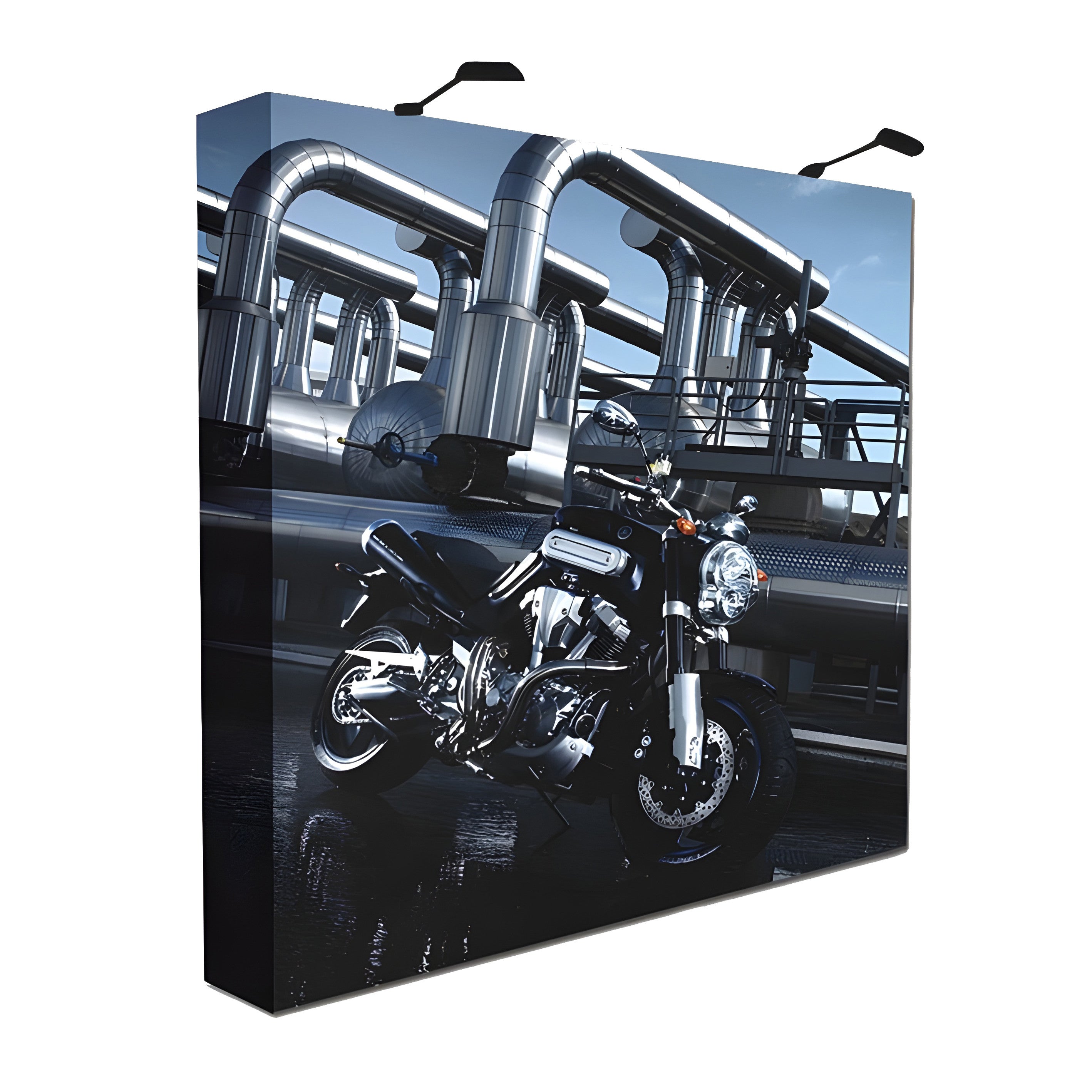 Pop up - messuseinä 2.25 x 2.25 m suora, nopea kasata. mainosseinä