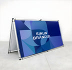 Banderolli A-telineellä 2,5x1m