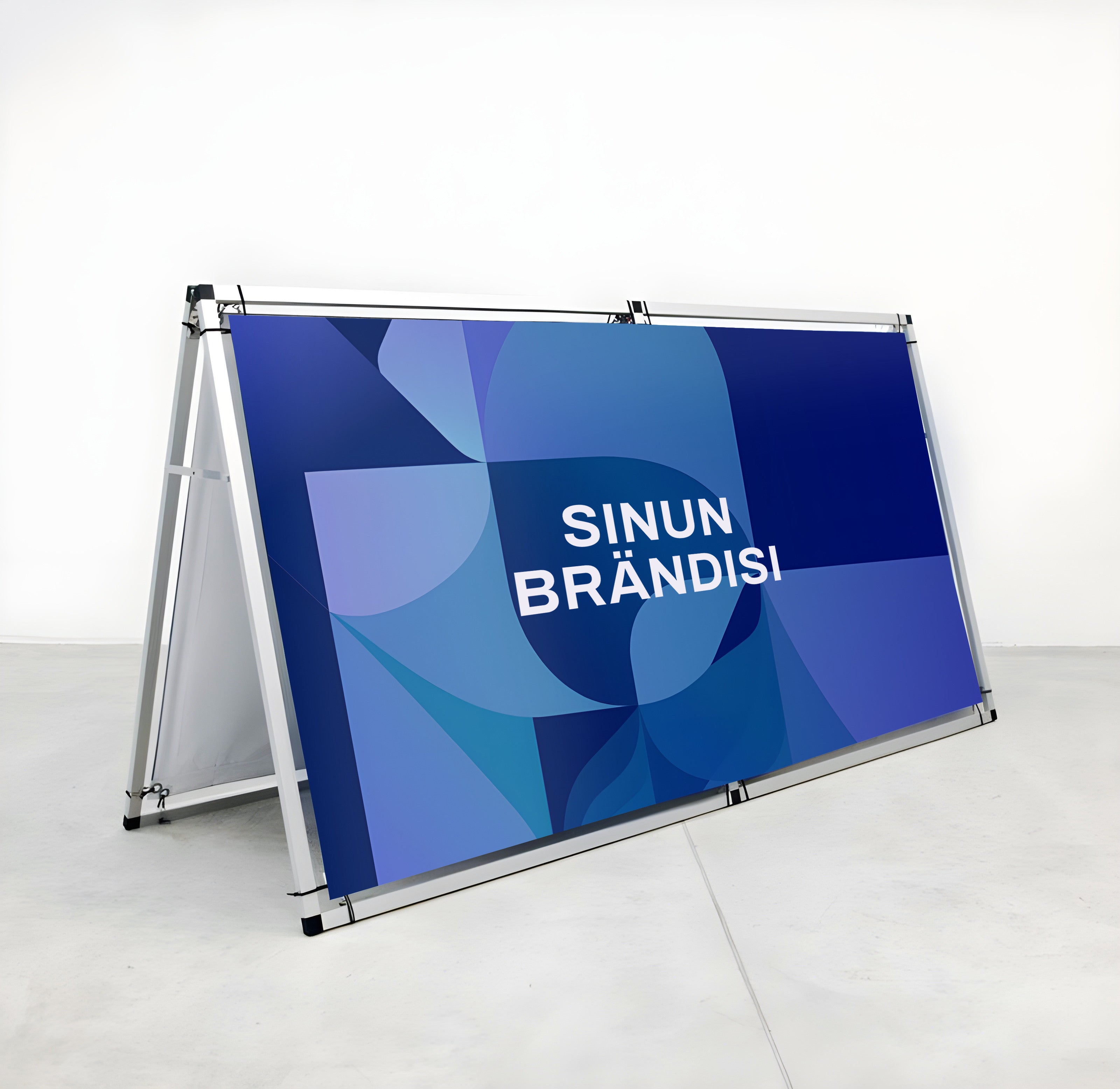 Banderolli A-telineellä 2,5x1m