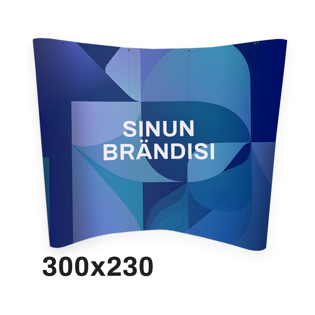Mainosseinä 3x2 kaareva