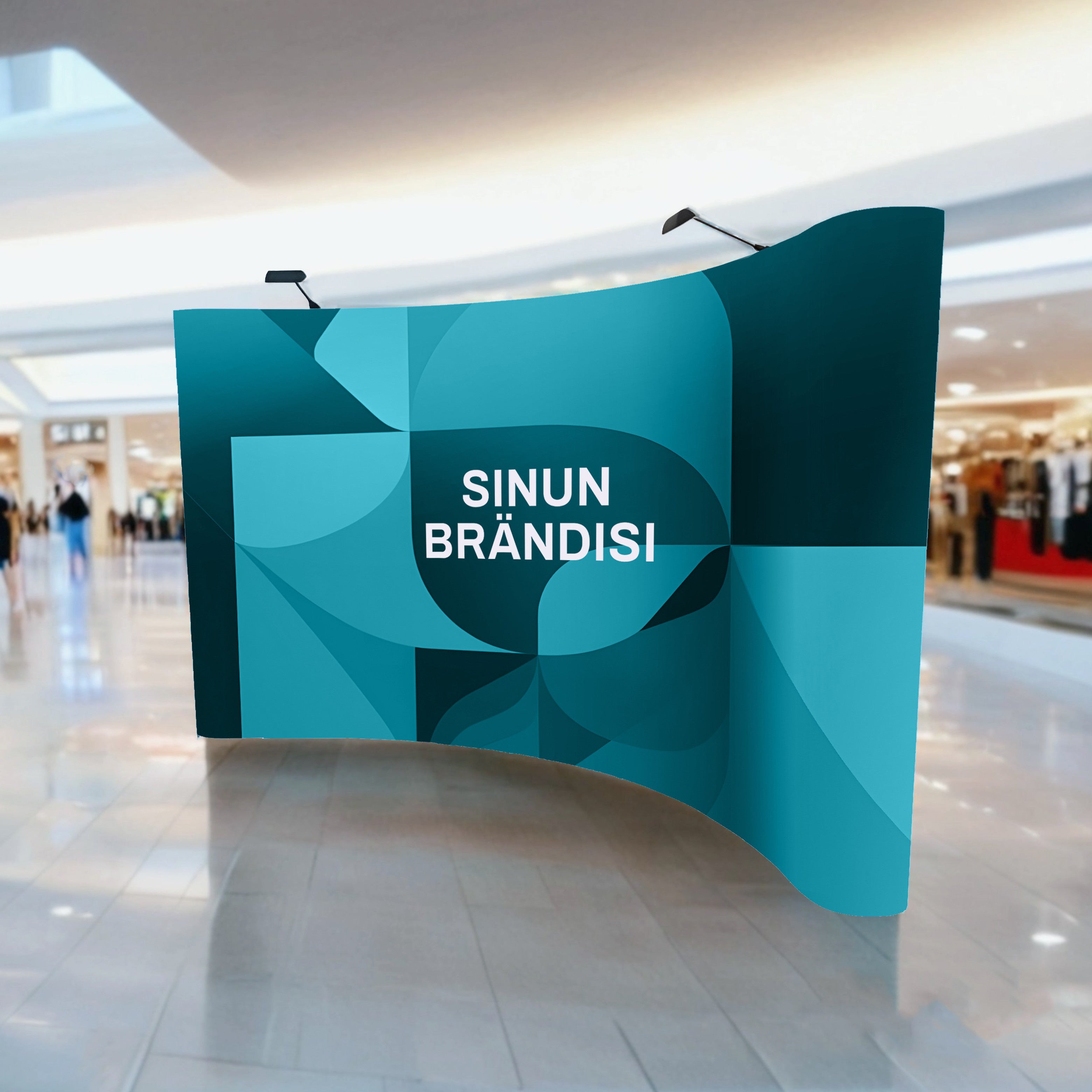 Mainosseinä 4X3 Kaareva