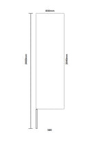 Mainoslippu suora S80