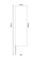 Mainoslippu suora M80