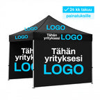 3x3m pop-up teltta koko teltan painatuksella