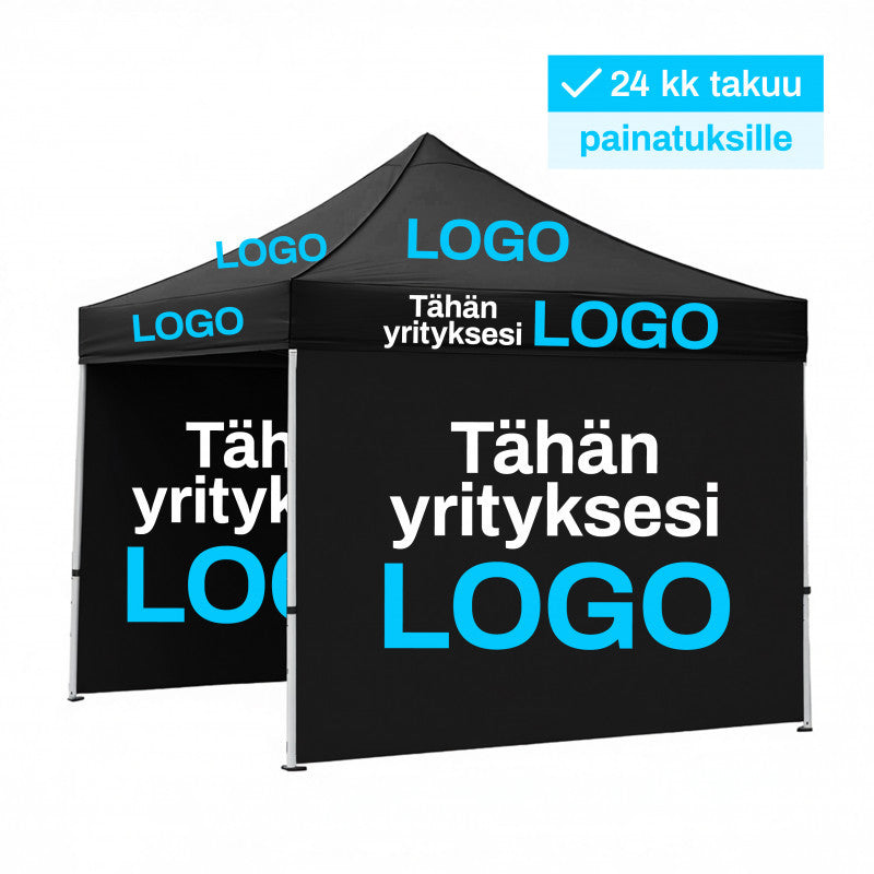 3x3m pop-up teltta koko teltan painatuksella