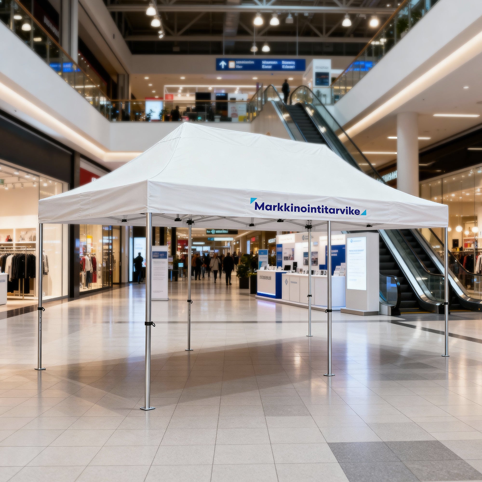 Myyntiteltta 4x6m - Hexagon 40mm alumiinirunko