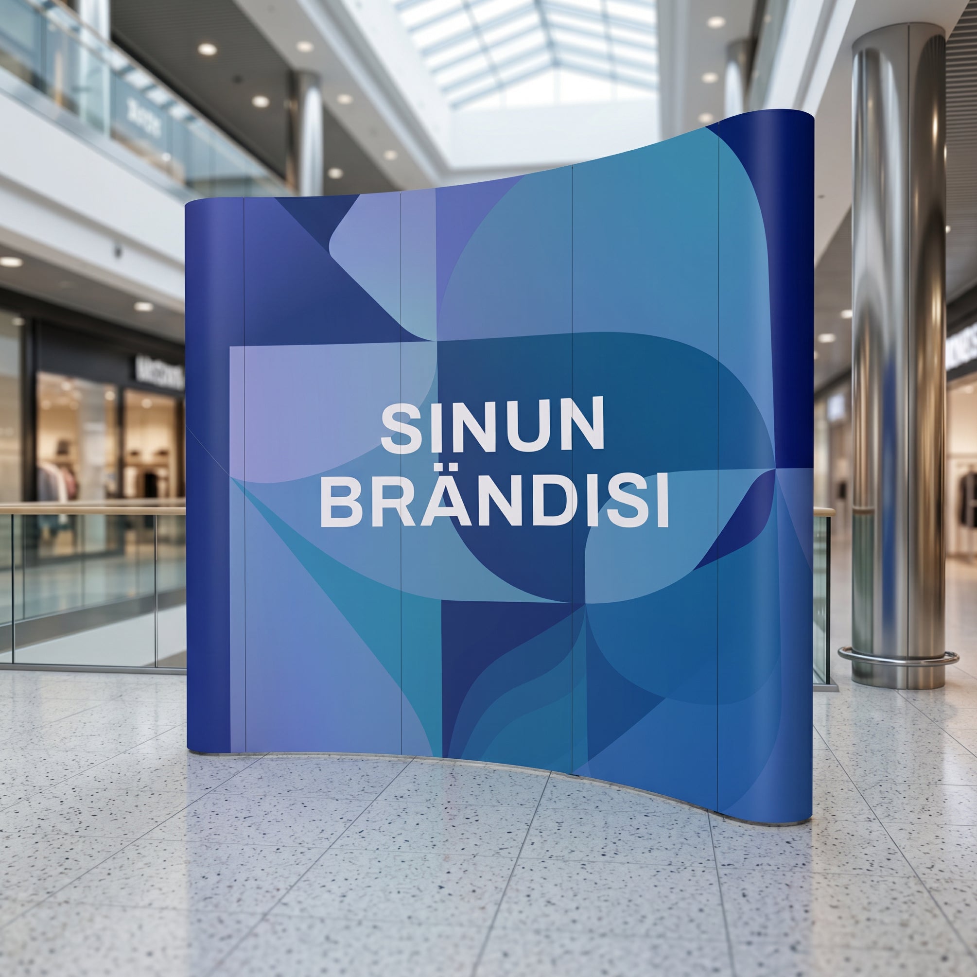 Mainosseinä 3x2 kaareva