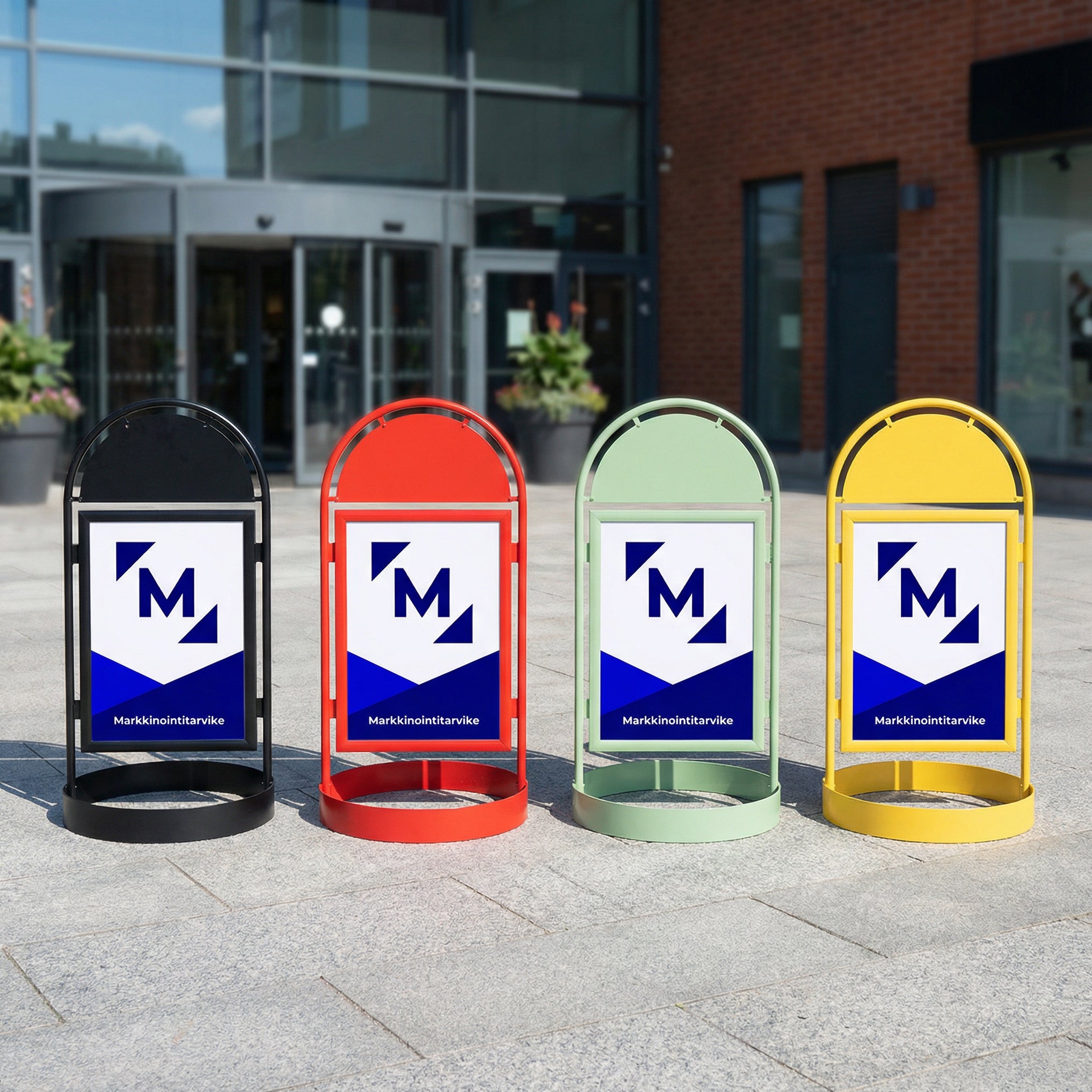 B2 Julisteteline Kaari Keltainen