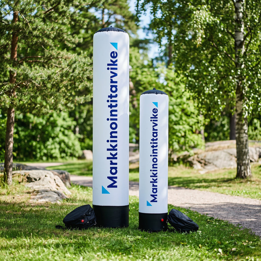 Ilmalla täytettävä mainospylväs 2,5m