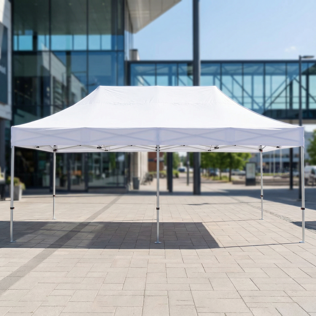 Myyntiteltta 4x6m - Hexagon 40mm alumiinirunko