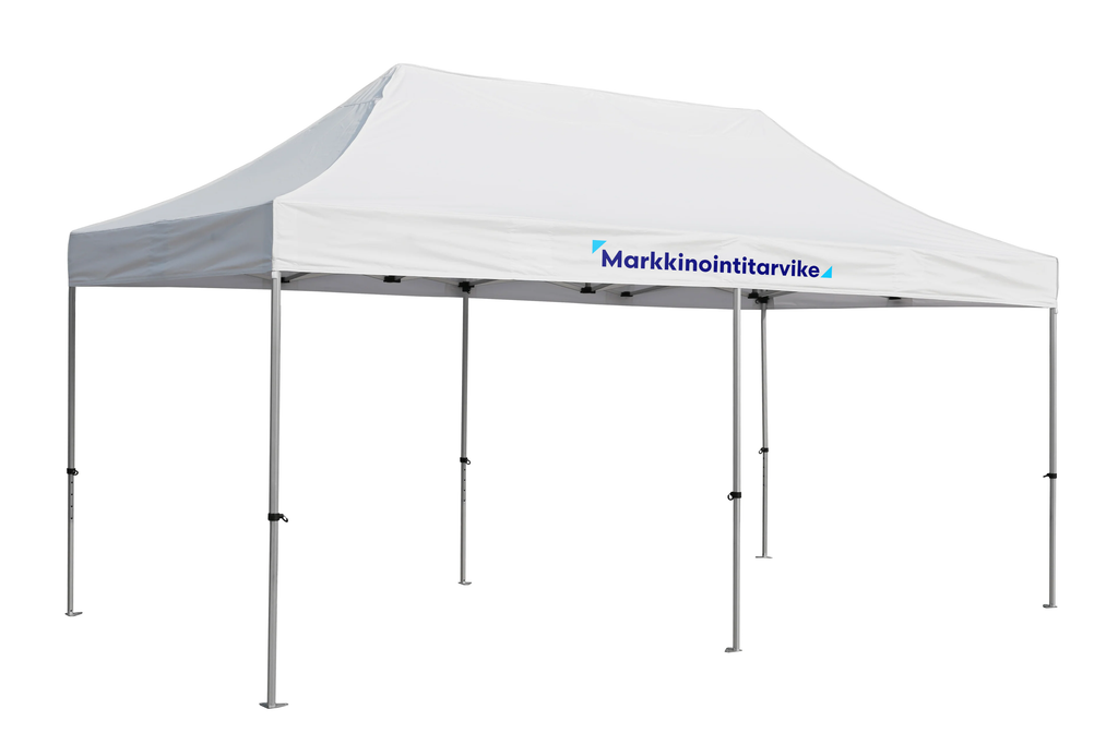 Pop up teltta 3x6m, 40mm alumiinirunko, nopea kasata, uv-suojattu. Toriteltta / näyttelyteltta / pikateltta / markkinateltta