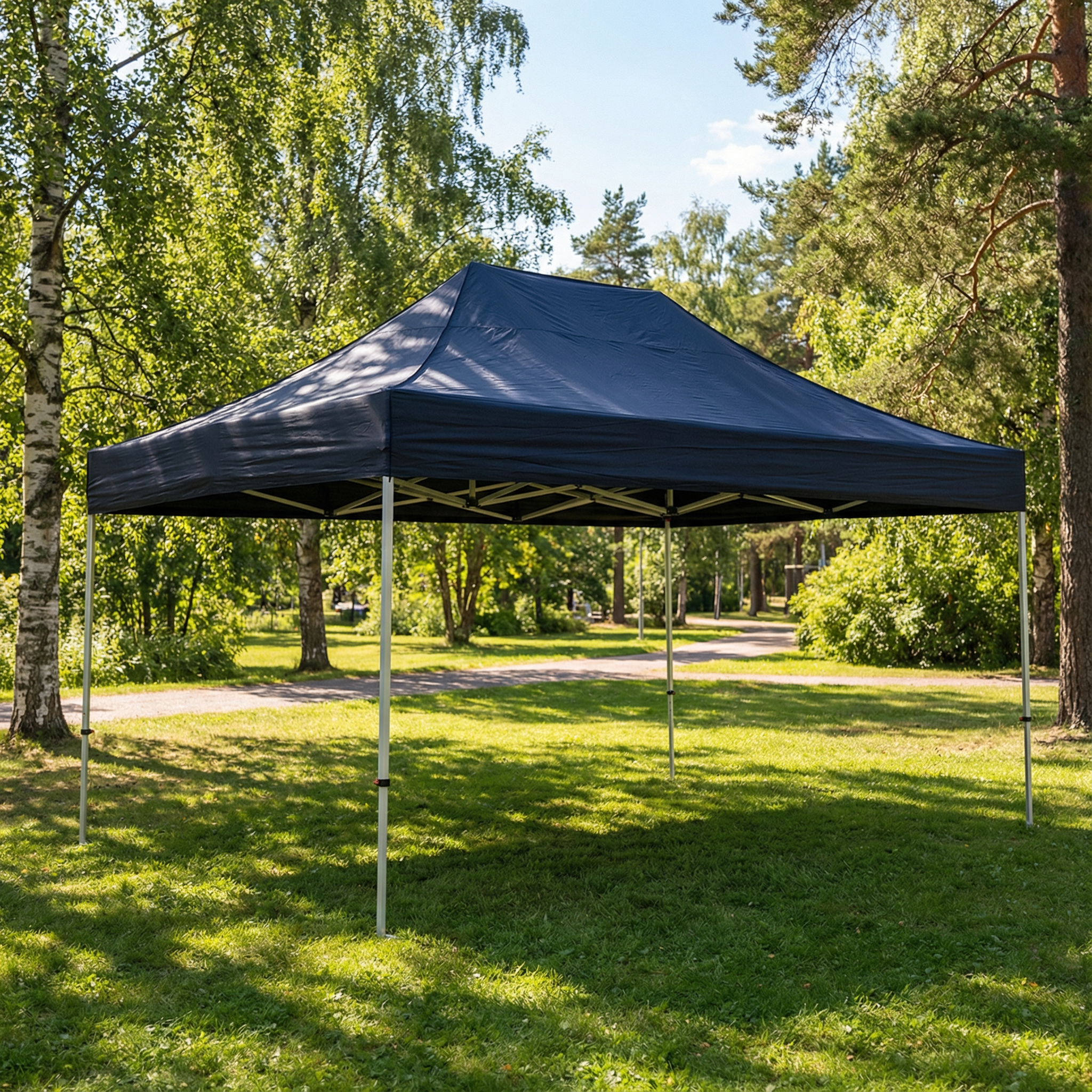 Pop up teltta 4x4m, 40mm alumiinirunko, nopea kasata, uv-suojattu. Toriteltta / näyttelyteltta / pikateltta / markkinateltta