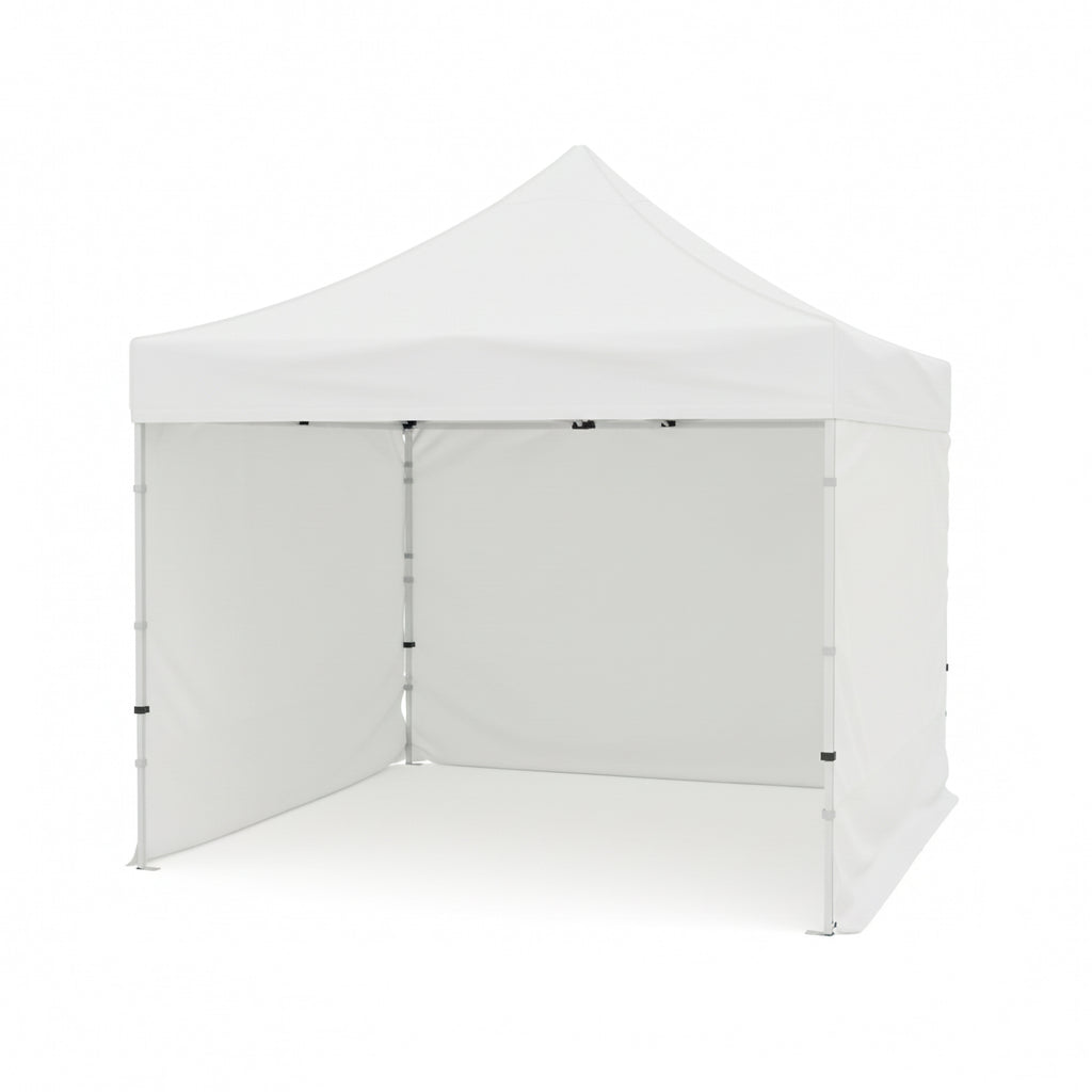 Pop up teltta 3x3m, 40mm alumiinirunko, nopea kasata. Toriteltta / näyttelyteltta / markkinateltta / Teltta painatuksella